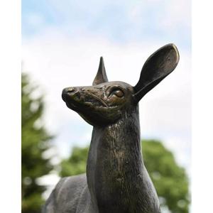 Escultura de Cierva de Bronce, Decoración para Jardín o Granja, Figura de Reno de Tamaño Real - Product Image 3