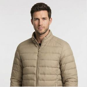 Professionnel de haute qualité personnalisé Logo impression hommes doudoune bouffante avec manches longues et poches avant veste pour homme - Product Image 1
