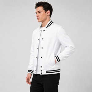 <b>Mens</b> classic varsity <b>jacket</b> designed with versatile comfort and athletic charm <b>for</b> urban casual travel and modern daily fashion - Product Image 4