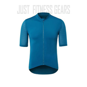 Just Fitness Gears Cycling Jersey Men Women Short Sleeve Solid Navy Bike Riding Shirt Summer Sport Wear - Product Image 3