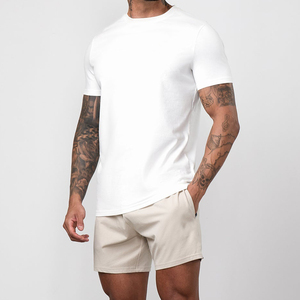 Factory High Quality Men's T-Shirts Top 100% Cotton Plain Casual Round Neck Short Sleeve Breathable Jersey <b>Tshirts</b> - Product Image 6