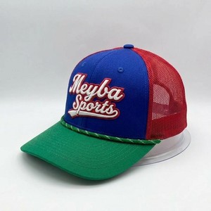 Multicolor Trucker <b>Hat</b> Blue Red Green Mesh Snapback Embroidered Script Logo Adjustable 6-Panel Unisex Casual Outdoor - Product Image 1