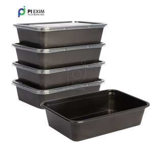 Conteneurs de stockage des aliments sans BPA recyclables à emporter en plastique de qualité avec couvercles passe au micro-ondes pour les importateurs mondiaux - Product Image 2