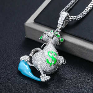 Pendentif en moissanite S925 de haute qualité, style lumineux, collier hip-hop pour homme, cadeau pour les soirées en boîte de nuit - Product Image 5