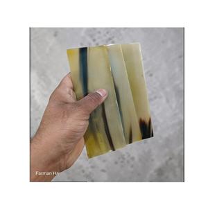 Plaques en corne de bœuf et de taureau de couleur claire, faites à la main, en matériau durable pour montures optiques et design de meubles, à prix de gros - Product Image 1