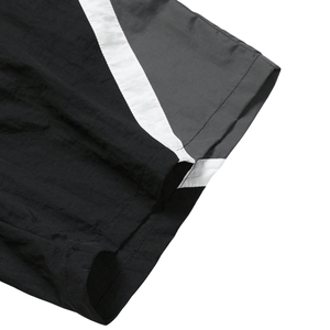 Shorts de sport pour homme, noir et blanc, à blocs de couleur, légers, pour la course, la gym, l'entraînement, décontractés, pour l'été, avec taille élastique et cordon de serrage latéral - Product Image 2