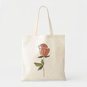 Handmade Solid <b>Canvas</b> Tote Bag Lady Beach Fabric <b>Handbag</b> Heart Charm Comfortable Shoulder Handles Eco-Friendly Alternative Bags - Product Image 1
