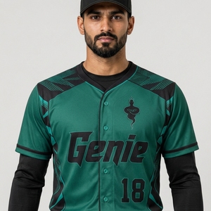 Uniforme de baseball avec tissu en polyester respirant, technologie d'évacuation de l'humidité, uniforme de baseball personnalisé de qualité supérieure, vêtements d'équipe - Product Image 5