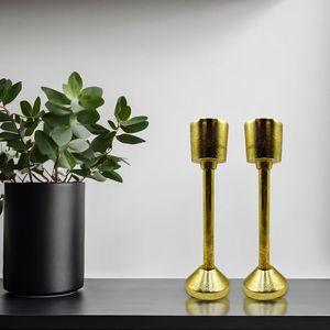 Decorative Silver Finished Metal Candle Holder With Polished Elegant Design For Wedding <b>Tables</b> And Home Decoration - Product Image 5
