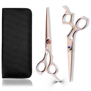 Tijeras de peluquería profesionales con filo afilado, herramientas de salón que proporcionan cortes precisos y limpios, reduciendo el daño al cabello y mejorando la eficiencia del peinado. - Product Image 3