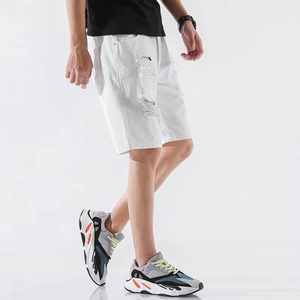 Shorts pour hommes en toile délavée unie, design décontracté et personnalisé, dernière collection, écologiques, respirants, imperméables, coupe-vent, taille haute - Product Image 4