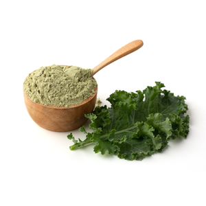 Poudre de chou frisé naturelle premium / Poudre de feuilles de chou frisé vert biologique déshydratée en vrac - Product Image 1