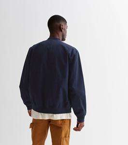 Nueva chaqueta de bombardero azul marino para hombre, tela de alta calidad, cuello alto personalizado para invierno, diseño de moda para hombres - Product Image 4