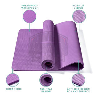 Tapete de Yoga Antideslizante de PVC de Alta Calidad y Durabilidad con Logotipo Personalizado para Ejercicios de Fitness y Entrenamiento - Product Image 5