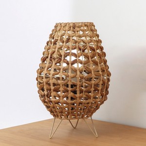 Lampes décoratives en jacinthe d'eau à prix compétitif, tissées à la main, pour table à manger et chambre. - Product Image 1