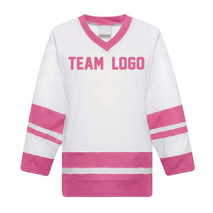 New 2026 Design Your Own Logo Printed Ice Hockey Jersey 100% Polyester Breathable & Quick Dry Anti-Bacterial Custom Team Name - Product Image 1