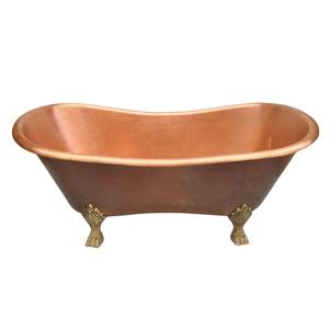 Baignoire en Cuivre Pur Martelé de Qualité Supérieure, Élégante Baignoire de Trempage à Prix Abordable, Baignoire en Cuivre Fantaisie Faite à la Main, Article de Bain au Design Artisanal - Product Image 5