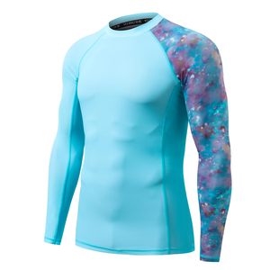 Factory Custom Unisex Rashguard Sublimation Printing <b>UV</b> Protection Compression Quick Dry Polyester Wholesale OEM OEM Wholesale - Product Image 6
