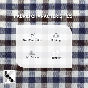 Chemise Homme 100% Coton 85GSM Toile Tissée à Carreaux Gingham Légère pour l'Été Fournisseur de Vêtements Personnalisés en Gros - Product Image 5