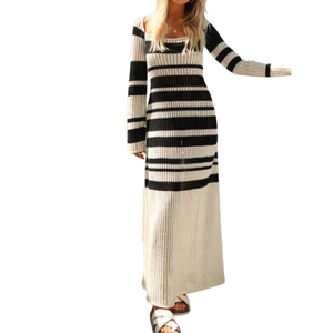 Robe longue de plage tendance pour femme, mini, ample, personnalisable, respirante, tricotée, à sequins, ajourée, au crochet, pour la plage ou comme paréo - Product Image 4