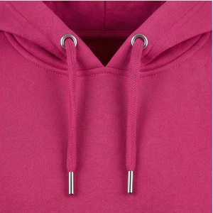 Sudadera con capucha de mujer con hombros caídos, color personalizado, manga larga, bolsillo frontal, estilo urbano de invierno, forro polar - Product Image 4