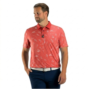 Nueva Llegada, Camisetas de Polo de Golf Personalizadas de Alta Calidad, Sublimación Completa, Camisetas para Hombre, Tela 100% Poliéster para Entrenamiento de Golf - Product Image 1