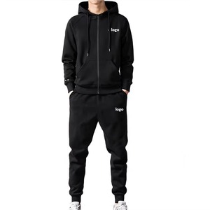 2026 OEM Comfortable Sports Hoodie and Sweat Pants Set Tracksuits 2 Piece Zip Hoodie <b>Track</b> <b>Suit</b> Men - Product Image 5