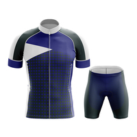 Ensembles d'uniformes de cyclisme pour hommes, vêtements de sport d'extérieur à séchage rapide, protection UV, grande taille, 100% polyester, kit d'équipe de cyclisme