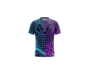 เสื้อยืดกีฬาพิมพ์ลายแบบซับลิเมชั่นสไตล์เรโทรสำหรับผู้ชายและผู้หญิง - Product Image 1