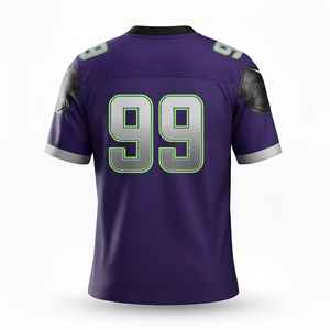 เสื้อฟุตบอลอเมริกันแบบมืออาชีพ: ชุดทีมปักลายตามสั่ง ป้องกันการเป็นขุย - ชุดกีฬาสโมสรระดับพรีเมียม ทนทานด้วยผ้าทวิลล์ - Product Image 4