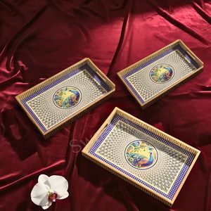 Digital Printed Serving <b>Tray</b> Durable and Reliable Wooden Serving <b>Tray</b> for <b>Tea</b> and Snacks Long Lasting Decorative Serving <b>Trays</b> - Product Image 1