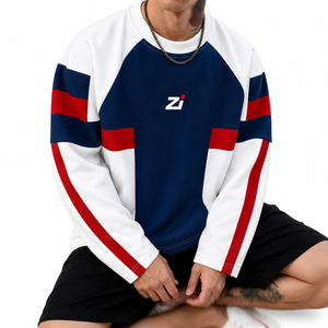 Maillot de football américain à manches longues pour homme, coupe ample et carrée, idéal pour l'entraînement, vente en gros OEM ODM - Product Image 2
