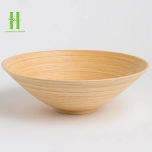 MÁS VENDIDO Tazón de Ensalada de Bambú Laca Ecológico Hecho a Mano, Apto para Microondas, Duradero para Utensilios de Cocina, Bajo Precio Desde Vietnam - Product Image 2