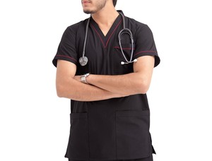 Uniforme Médico Informal para Hombre, Ropa de Calle, Nueva Moda, Color Sólido, Ligero y Cómodo, al Mejor Precio - Product Image 5