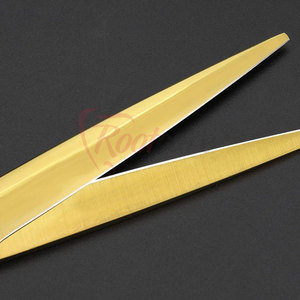 Ciseaux de barbier pliables de qualité supérieure pour gauchers, à long manche, en acier inoxydable 4Cr13, outil de coupe de cheveux pour salon - Product Image 5