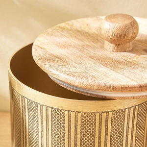 Tarro de Almacenamiento de Madera Hecho a Mano con Tapa, Recipiente Decorativo de Madera Natural para Cocina, Tarro para Especias, Tarro para Dulces, Decoración del Hogar - Product Image 5