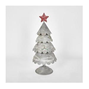 Beautiful and Premium Silver Finish Aluminium Christmas Tree Table Decor Festive home - Product Image 1