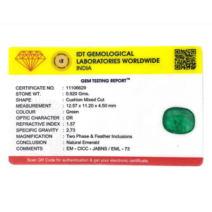 Faceted 4.6 Carat Synthetic Iolite Loose Gemstone Emerald Cut 6mm for Fine Jewelry - Product Image 4