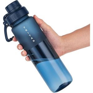 Borraccia Sportiva in Tritan Senza BPA da 32oz, Trasparente Satinata con Tappo a Flusso Rapido, Bocca Larga e Design Antigoccia - Product Image 1