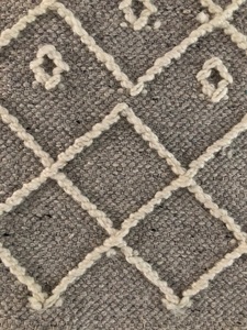 Elegante Alfombra Marroquí Moderna de Lana y Algodón, Antideslizante, Anudada a Mano, Delgada, de Color Natural, Tejida a Mano, Diseño Plano, para Puerta - Product Image 5