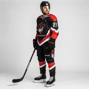 Ice Hockey Uniform Custom Ice Hockey Jersey And Pants Lightweight Breathable <b>Athletic</b> Clothing Designed For Clubs Schools - Product Image 1