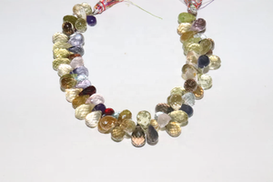 ลูกปัดอัญมณีหลายเหลี่ยมเพชรพลอยขนาด8นิ้ว6*9มม. ตัดด้านข้างเป็นรูปหยดน้ำสำหรับทำเครื่องประดับ - Product Image 2