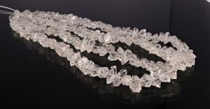 Cuentas de cuarzo diamante Herkimer blanco natural de 9-13 mm, cuentas de piedras preciosas de cuarzo diamante, cuentas de Herkimer naturales sin pulir para joyería - Product Image 3