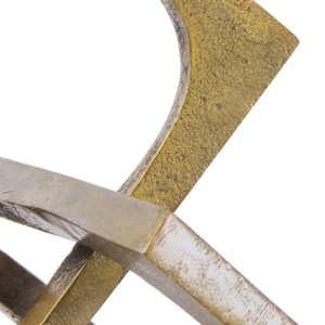 Sculpture géométrique abstraite en métal faite à la main, décoration moderne pour salon, bureau, hôtel, ornement d'intérieur, décoration de remise de diplôme - Product Image 6