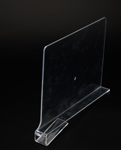 Juego de 4 Separadores de Acrílico para Estantes, Organizador Transparente para Armarios, Estante de Almacenamiento para Ropa, Separador de Armarios Plegables con Marco Negro - Product Image 2