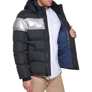 Veste d'hiver personnalisée avec logo, bomber, grande taille, matelassée, 5XL, veste chaude d'hiver pour homme, couleur unie, veste pour homme, manteau - Product Image 6
