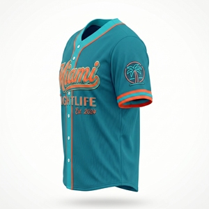 Maillot de baseball personnalisé de haute qualité en gros, respirant, à séchage rapide, en tissu extensible, pour adultes et jeunes - Product Image 3