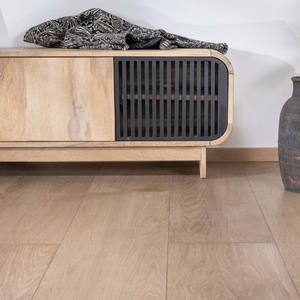 Mueble para TV de 4 puertas Vandana en tono plateado, 180 cm, en madera de mango con puerta decorativa negra Jappy - Product Image 5