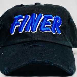 Zeta Phi Beta Finer <b>Black</b> Distressed Hat Blue Embroidered Sorority <b>Baseball</b> <b>Cap</b> Adjustable Strap Casual Stylish Women <b>Cap</b> - Product Image 5