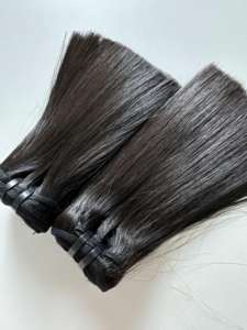 ผมมนุษย์แท้สีดำแบบตรงแนวลอนทรงหลวมธรรมชาติ - Product Image 3